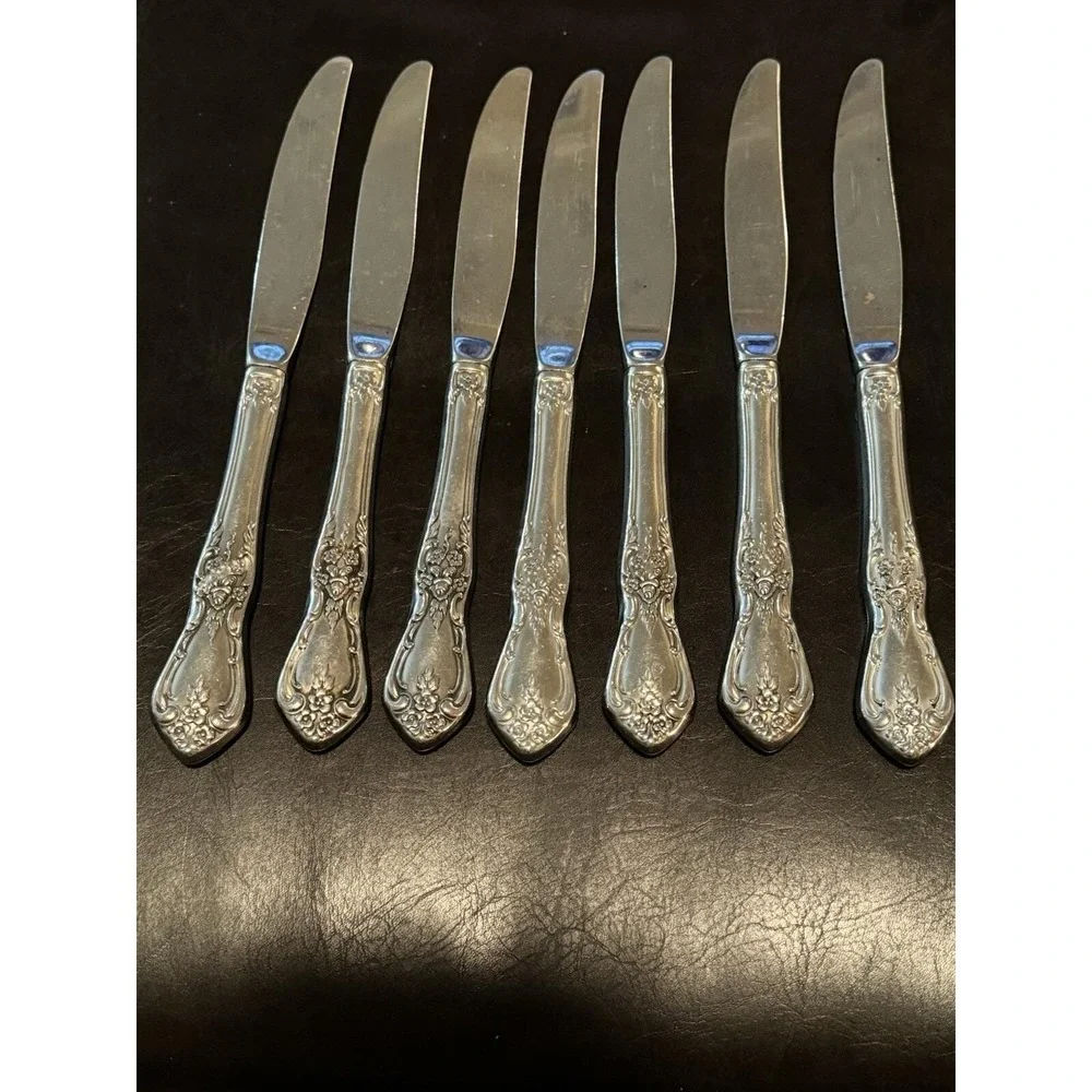 Oneida Kennett Square Distinction Deluxe HH‎ Stainless Dinner Knives Set Of 7